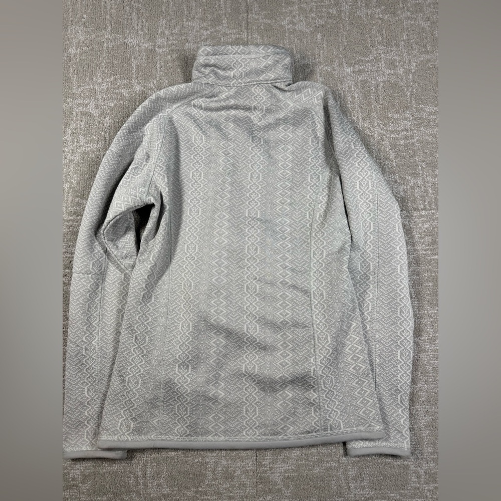 Patagonia Better Sweater 1/4 Zip Froze Jacquard Salt Gray Sweater Womens XS - Picture 6 of 6
